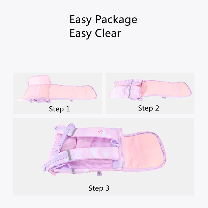 2023 Disney New School Bags For Girls Grade 1-3 Tsum Primary Student Shoulder Orthopedic Backpack Large Capacity Gifts Mochila