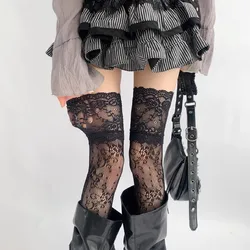 Women's Thigh High Lace Stockings - Solid Color Over - the - Knee Socks - One Size (K - 2 - 8 01)