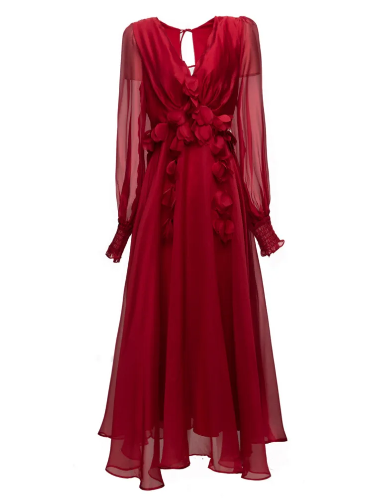 فستان IEQJ عتيق بفتحة رقبة على شكل حرف v مزين بالزهور ثلاثي الأبعاد للنساء فساتين بأكمام واسعة موضة 2023 ملابس ربيع جديدة CP0883 6 فستان IEQJ عتيق بفتحة رقبة على شكل حرف v مزين بالزهور ثلاثي الأبعاد للنساء فساتين بأكمام واسعة موضة 2023 ملابس ربيع جديدة CP0883 6