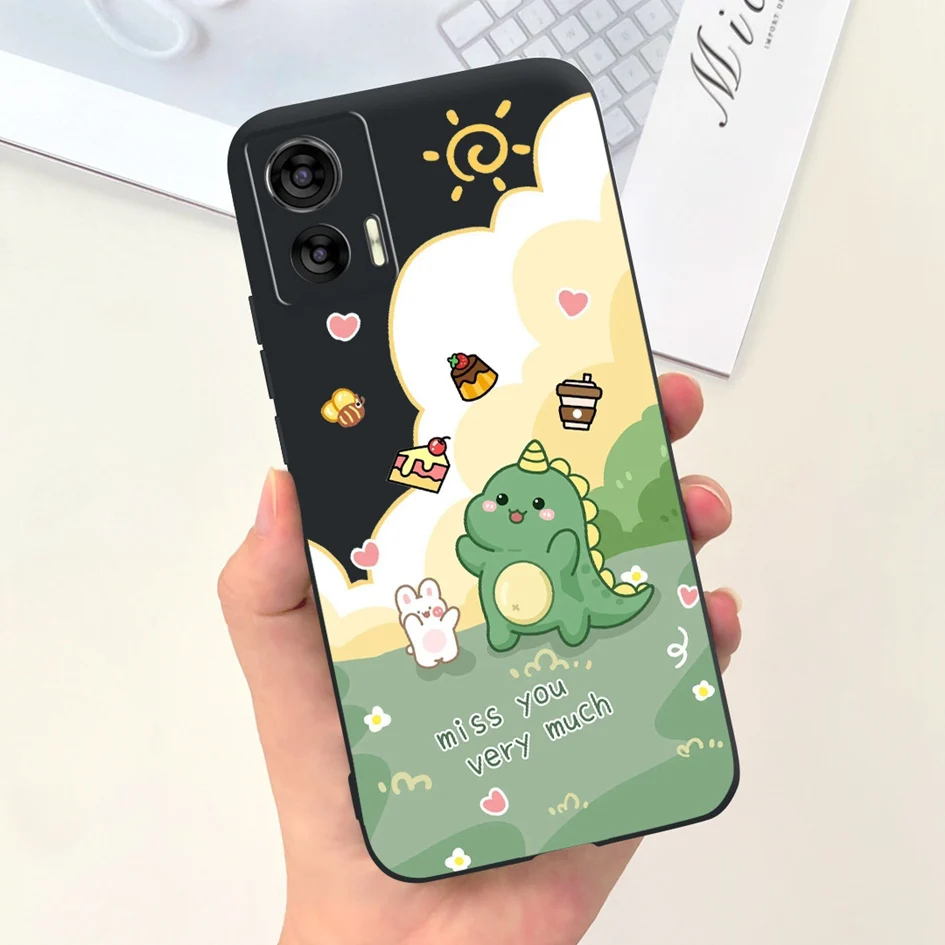 Cute Cartoon Tulip Shockproof TPU Phone Case - Anti-Fall Bumper Cover