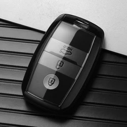 Transparent TPU Car Remote Smart Key Protective Cover (Transparent Black)