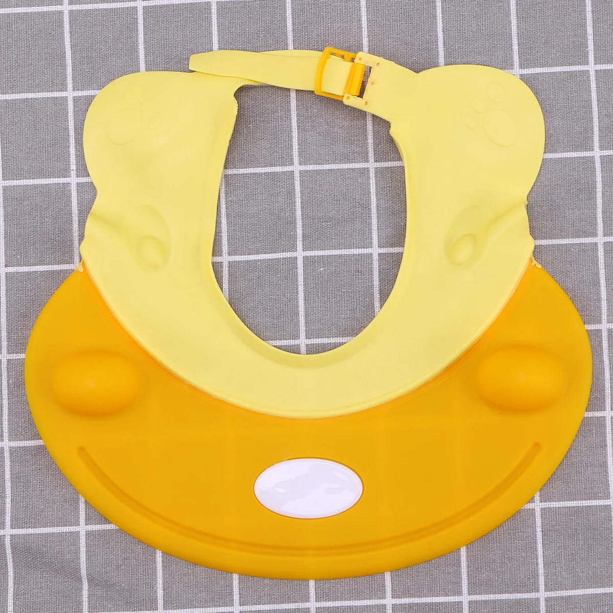 

Kids Baby Bath Shower Hat Comfortable Adjustable Wash Hair Shield Hat Visor for Babies Children Silicone Protect Hat (Yellow)