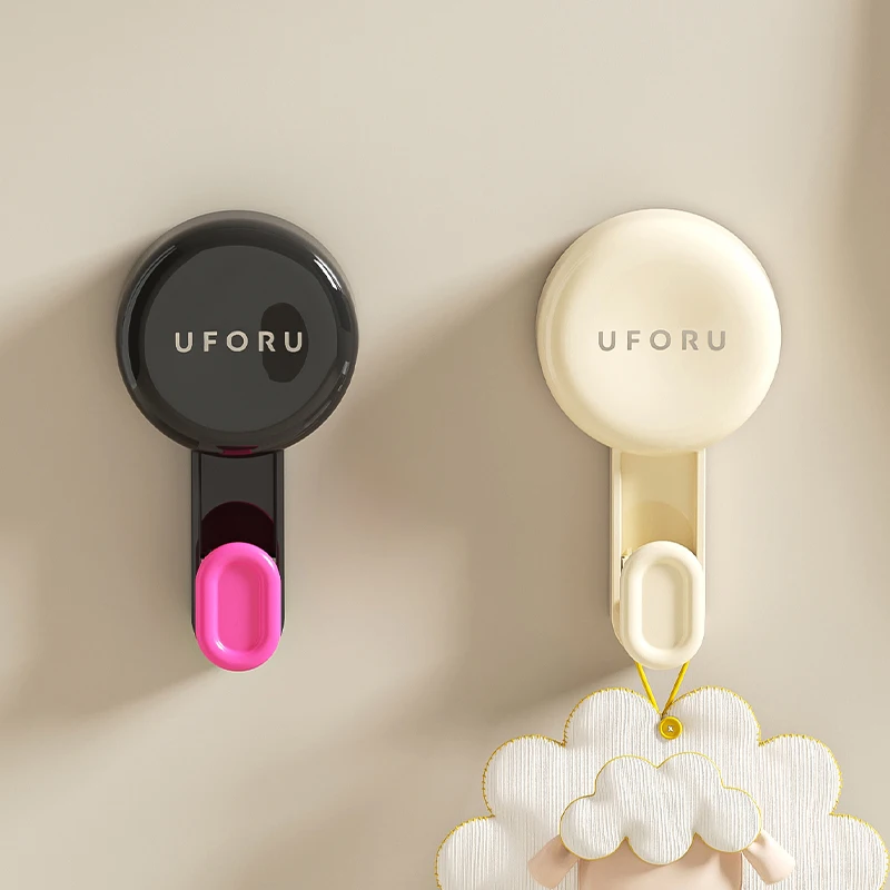 UFORU Suction cup hook perforation-free vacuum stick hook glass suction wall type bathroom kitchen non-trace strong hook 5
