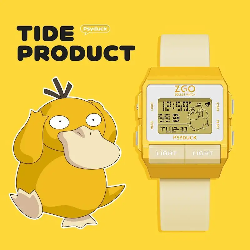 Zgo Pokemon Watch Charmander Watch Electronic Watch Psyduck