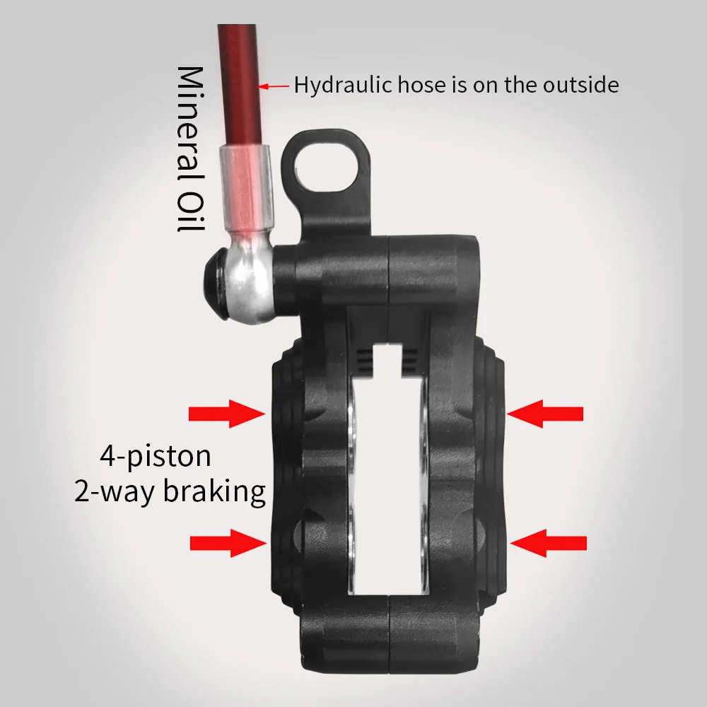Patin de frein,ZOOM HB105 - frein à disque hydraulique pour vélo de