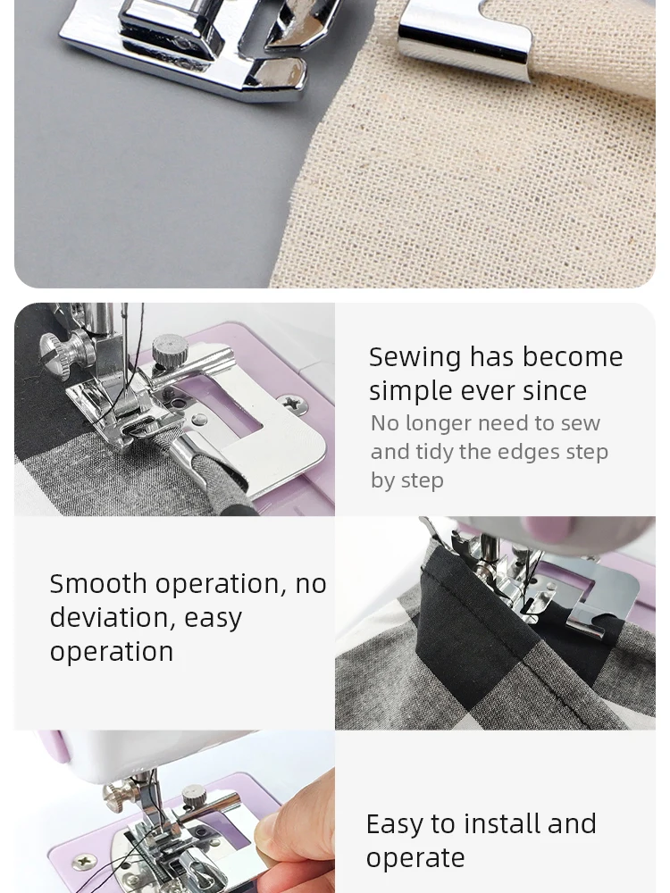 Sæt med rullefødder i forskellige bredder arrangeret på en overflade