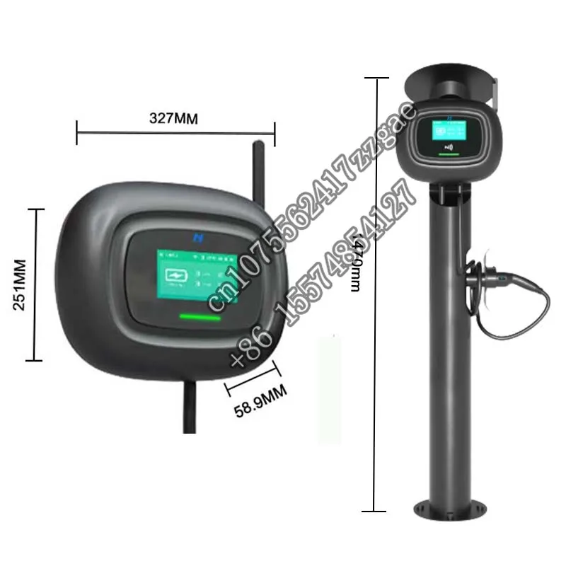 Wallbox Ev Charger Light Custom Charging Pile Outdoor Smart Pole 22Kw Modulo Di Ricarica Per Auto Nuova Energia Pila Di Ricarica Per Veicoli