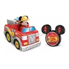 Junior Mickey Minnie Mouse 9" RC Remote Control Bakeshop Cruiser Vehicle Fire Truck Control Remote Car Children Toys Model 1 Pc 2
