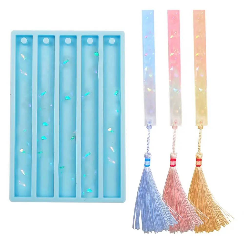 

Мерцающая и теневая Закладка, прозрачная зеркальная силиконовая форма для самостоятельной сборки