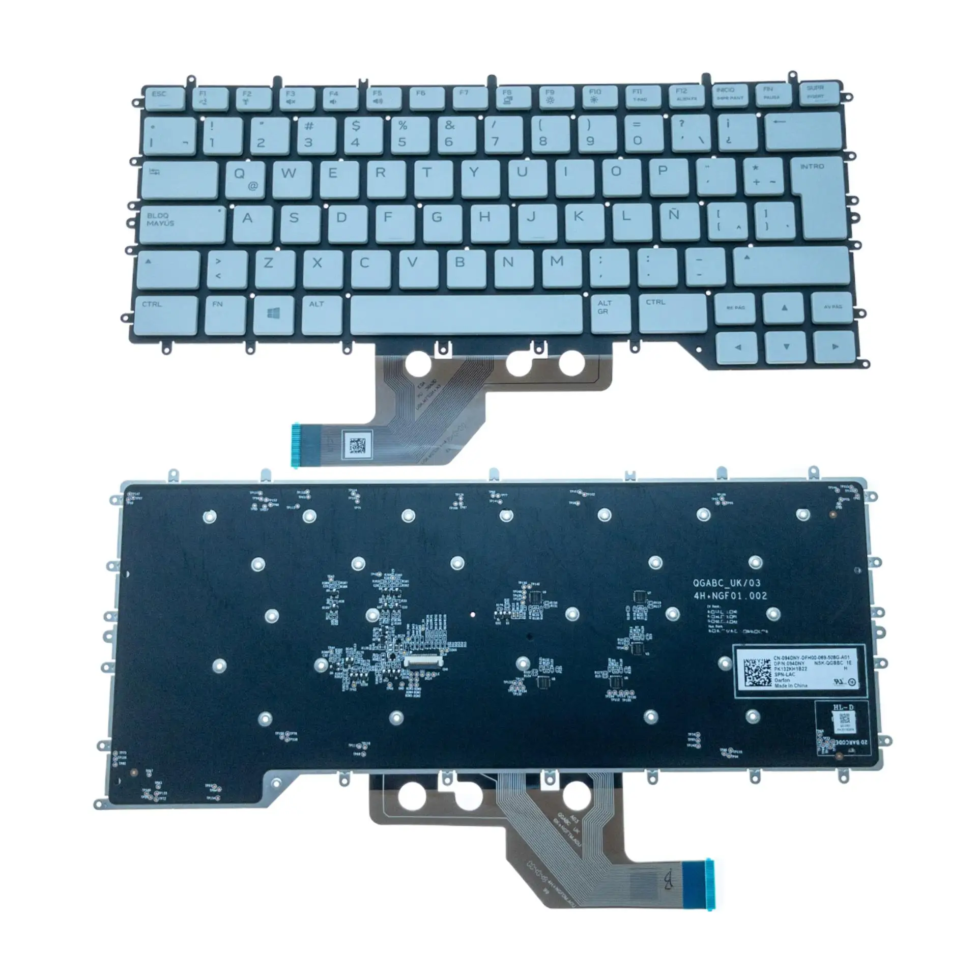 Nuova Tastiera Retroilluminata Per Laptop Latino Per Dell Alienware M15 R2 Sostituzione Per Pc Notebook Da 2019 Anni 094Dny 094Dny
