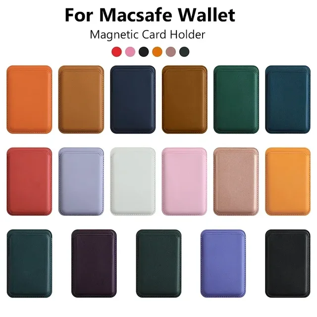 Pour Magsafe accessoires support de portefeuille magnétique étui en cuir pour iPhone 13 12 14 15 16 17 Pro Max porte-carte téléphone sac à main couverture 1