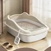 Cat Litter Box Small Size Pet Sandbox for Kitty Anti-Splash Cats Toilet 2