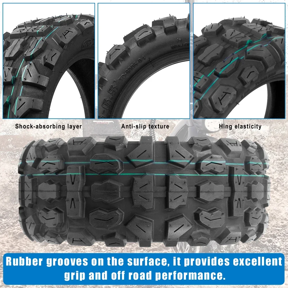 Off-Road-Gummireifen 100/65-6,5 für Dualtron Elektroroller Widen Tuovt Tubeless 11 Zoll Vakuum-Pneumatik-Ersatzreifen – Detail 3