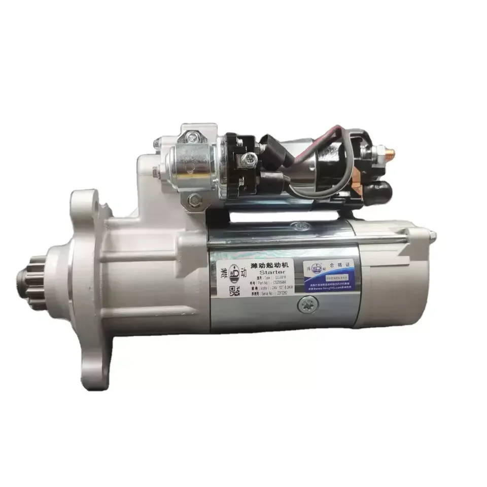 

5284085 24V 12T starter motor for Shantui SD22 engine Cummins NTA855 QSNT14 QSN Sany heavy truck parts Bulldozer starter