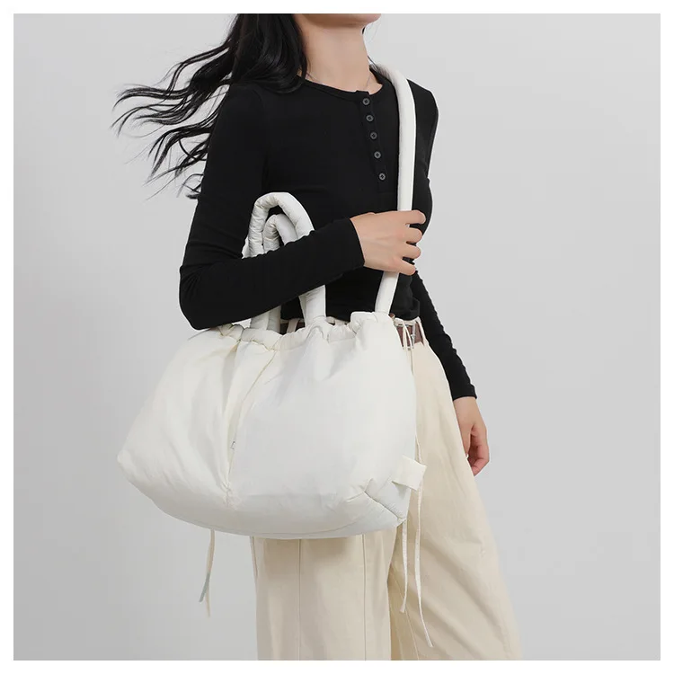 Shoulder Bag Ladies Handbag Crossbody Bag Casual nylon padded tote bag designer soft puffer women shoulder crossbody bags Simple Vintage large capacity handbags