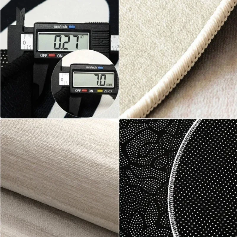 French Retro Living Room Carpet Large Area Brown Rug Coffee Table Study Bedroom Bedside Non-slip Soft Floor Mat Alfombra Ковер 6