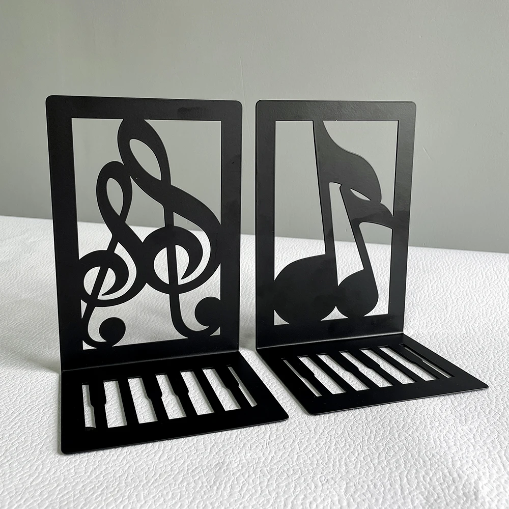 Flatware Book Ends Bring Heavy Duty Metal Bookends Office Desktop Home for Book Lovers Office supplies Book rack 2