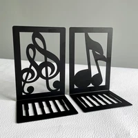Flatware Book Ends Bring Heavy Duty Metal Bookends Office Desktop Home for Book Lovers Office supplies Book rack 2