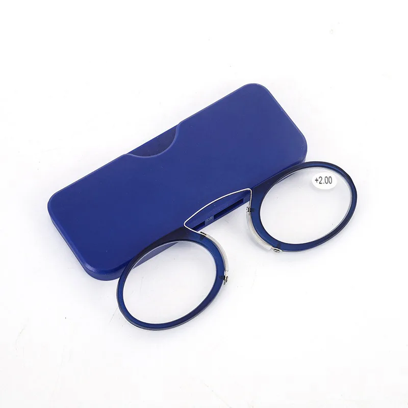 Presbyopic Glasses Stick On Phone MINI Clip Nose Bridge Reading Glasses +1.0 To + 3.0 Portable Presbyopic Glasses With Case Diopter Eyewear
