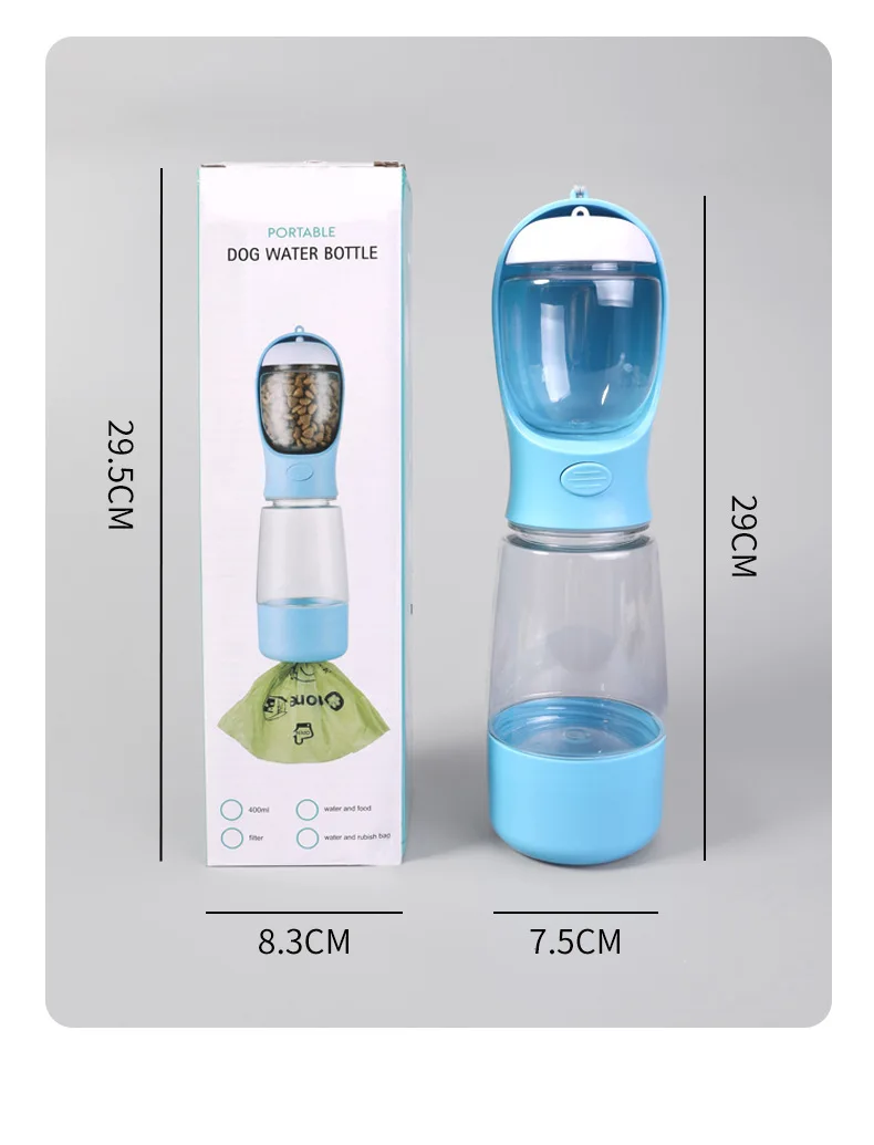 3-in-1 Portable Pet Water Bottle - Multifunctional Outdoor Dog Water Cup & Cat Bowl, Leak-Proof Travel Water Dispenser for Pets
