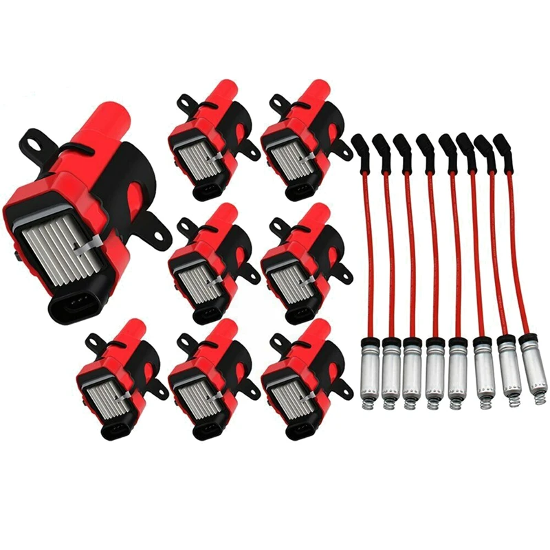 Top! Round Ignition Coil Spark Plug Pack For Chevy Silverado GMC LS1
