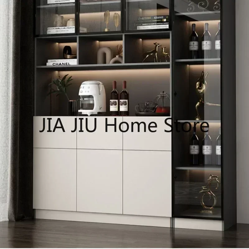 Corner Storage Wine Cabinets High Liquor Wall Kitchen Wine Cabinets Luxury Living Room Botellero Vino Bar Furniture QF50JG