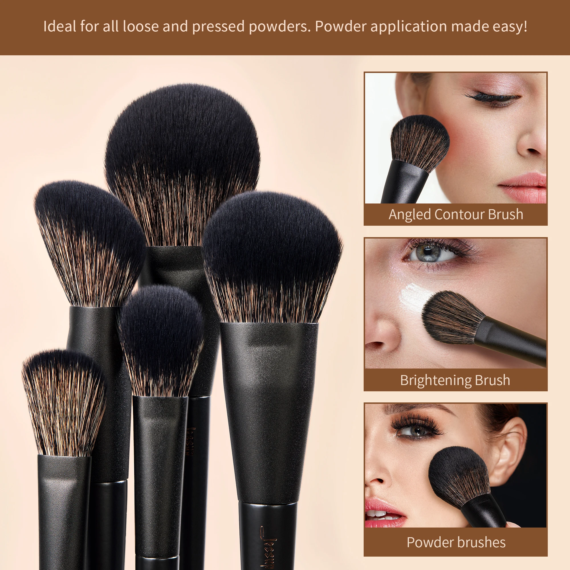 Contour Sponge Brocha Colorete Mary Kay Jessup Makeup Brushes Set