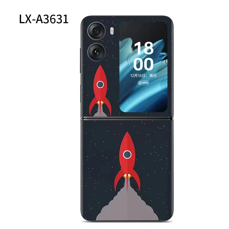 3M Full Cover Adesivo Posteriore Antigraffio Colorato Per Oppo Find N2 Flip Back Film Per Oppo Find N2 Flip Back Sticker