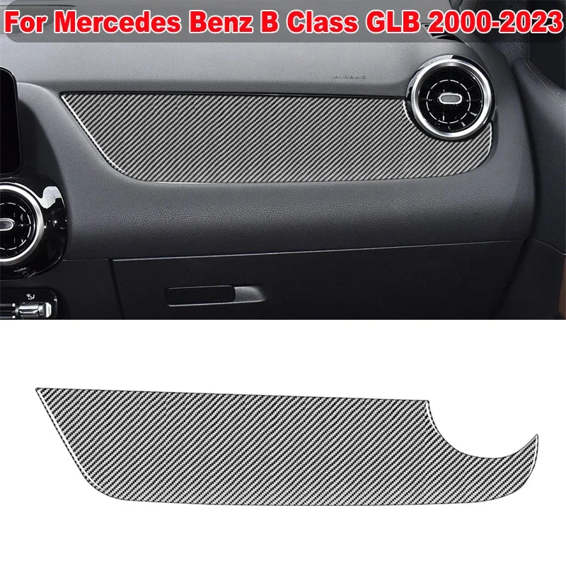 

Interior Copilot Side Air Outlet Panel Cover Sticker For Mercedes Benz B Class GLB 2000-2023 Real Carbon Fiber Car Accessory