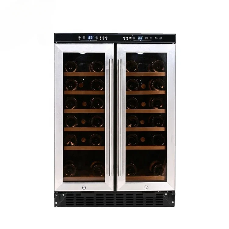 Compressor Double door Wine Cooler with LED Digital Control 4