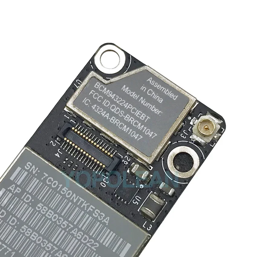 맥북 프로 15 인치 A1286 2010 13 인치 용 오리지널 와이파이 공항 카드 BCM943224PCIEBT, A1342 2009 2010 년