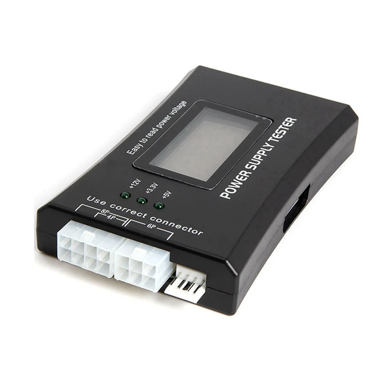 ATX Power Detection Tool Computer Host Power Tester Portable Metal Shell LCD Display Case Tester