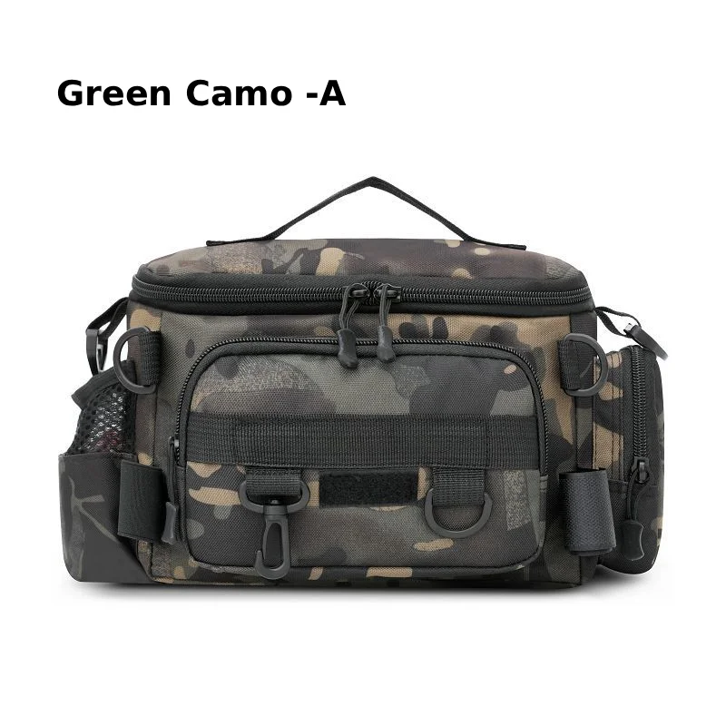 Outdoor Fishing Tackle Backpack with Rod Holder - Versatile Gear Bag for Camping, Hunting, and Hiking
