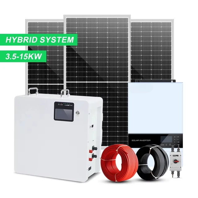 Kit de panneaux solaires muraux 5-10KW, avec onduleur de batterie Lithium-Ion 48V, Source d'énergie renouvelable pour usage domestique 1