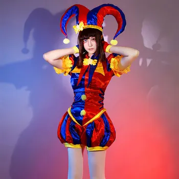 Cartoon Incredibile Ragatha Circo Digitale Costume Cosplay per Ragazze Vestono Halloween Pamny Tute Pagliaccio Pomni Tutina