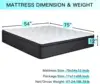 Full Mattress, Hybrid Mattress High Density Foam Individually Wrapped Pocket Coils Mattresses,Motion Isolation Medium Firm Full 3