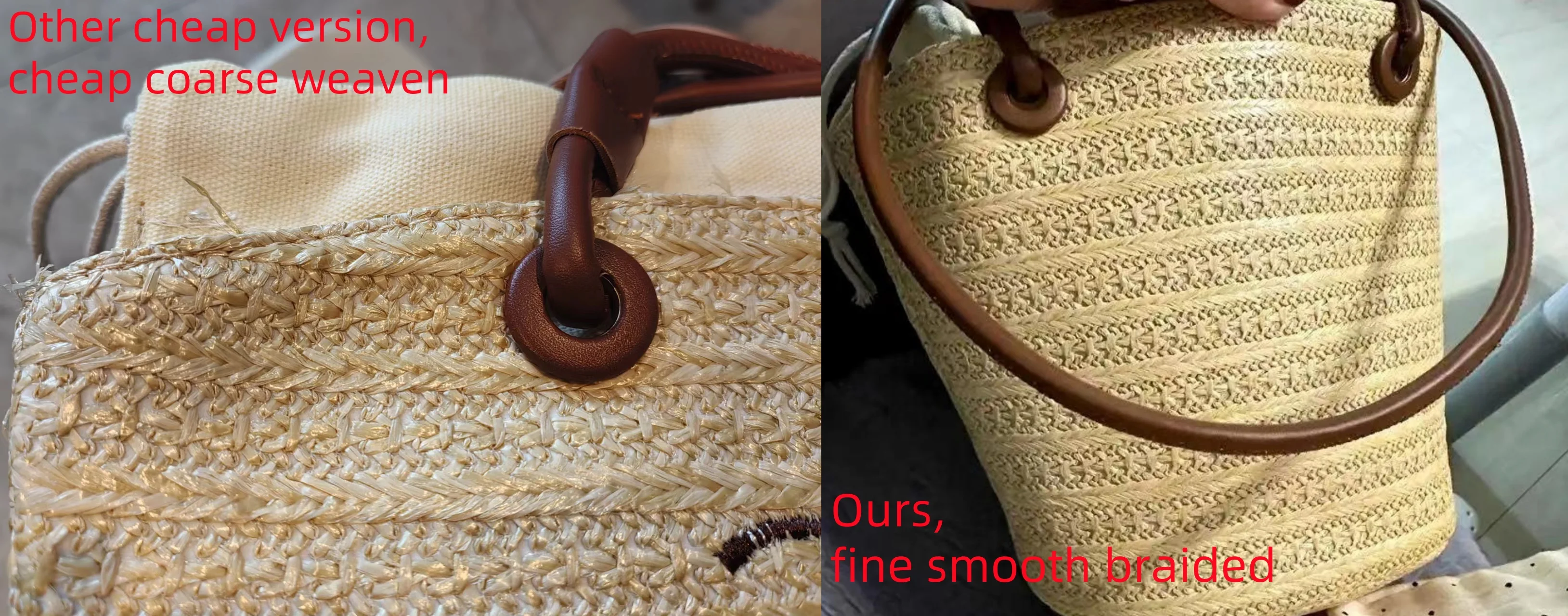 Bolso de paja de gran capacidad