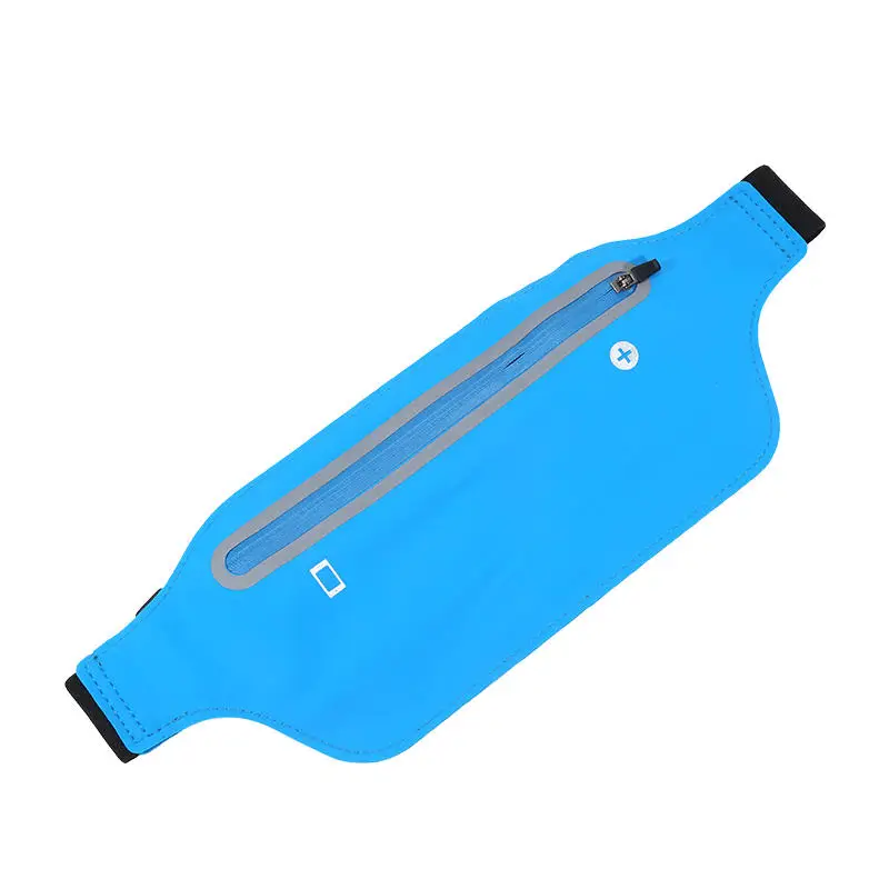 Ultra-thin Running Waist Bags Women Men Waterproof Zipper Bag Portable Outsides Jogging Gym Sports Cell Phone Pouch