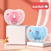 Cartoon Pattern Thumb Shape Toddlers Soothe Kids Newborn Baby Silicone Teething Pacifier 1
