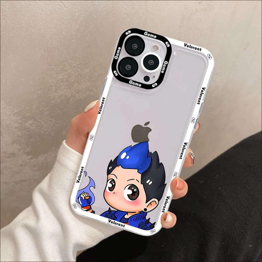 Charming Valorant Game-Themed Shockproof Phone Case - Couples Edition