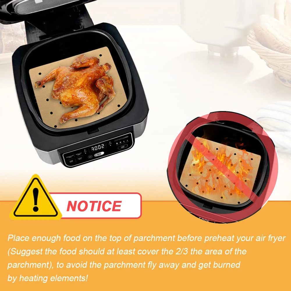 Eco-Friendly Non-Stick Air Fryer Paper Liners