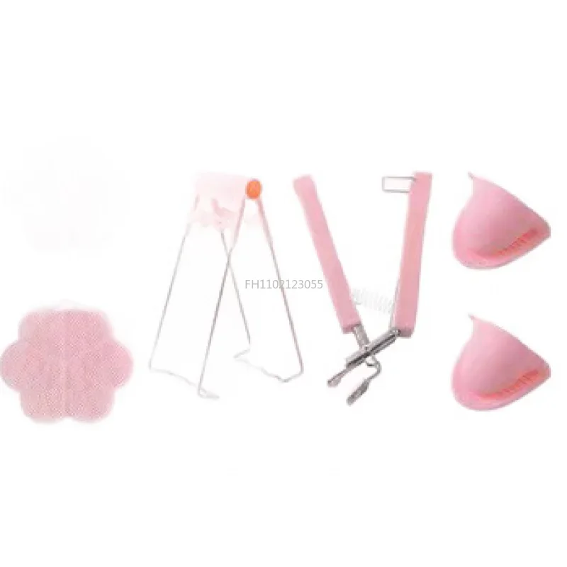 Avoid Scalding Kitchenware Kitchen Hot Plate Gripper Stainless Steel Bowl Clip Tongs Bowl Dish Pan Clips Tongs Silicone Gloves