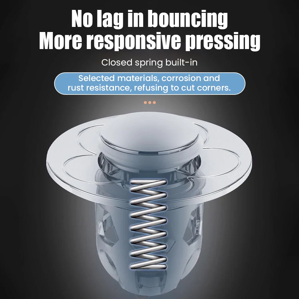 Drain Filter Water Filters Basin Drain Filter Washbasin Leakage Plug Washbasin Seiko Spring Core Launching Device Basin Sink Water Purifier