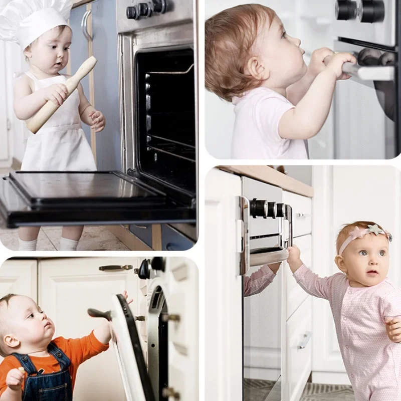 Cabinet Lock Child Lock Safety Lock Baby Safety Oven Door Lock for Kitchen Child Safety Locks Children Protection Kids Care Drawer Cabinet Lock