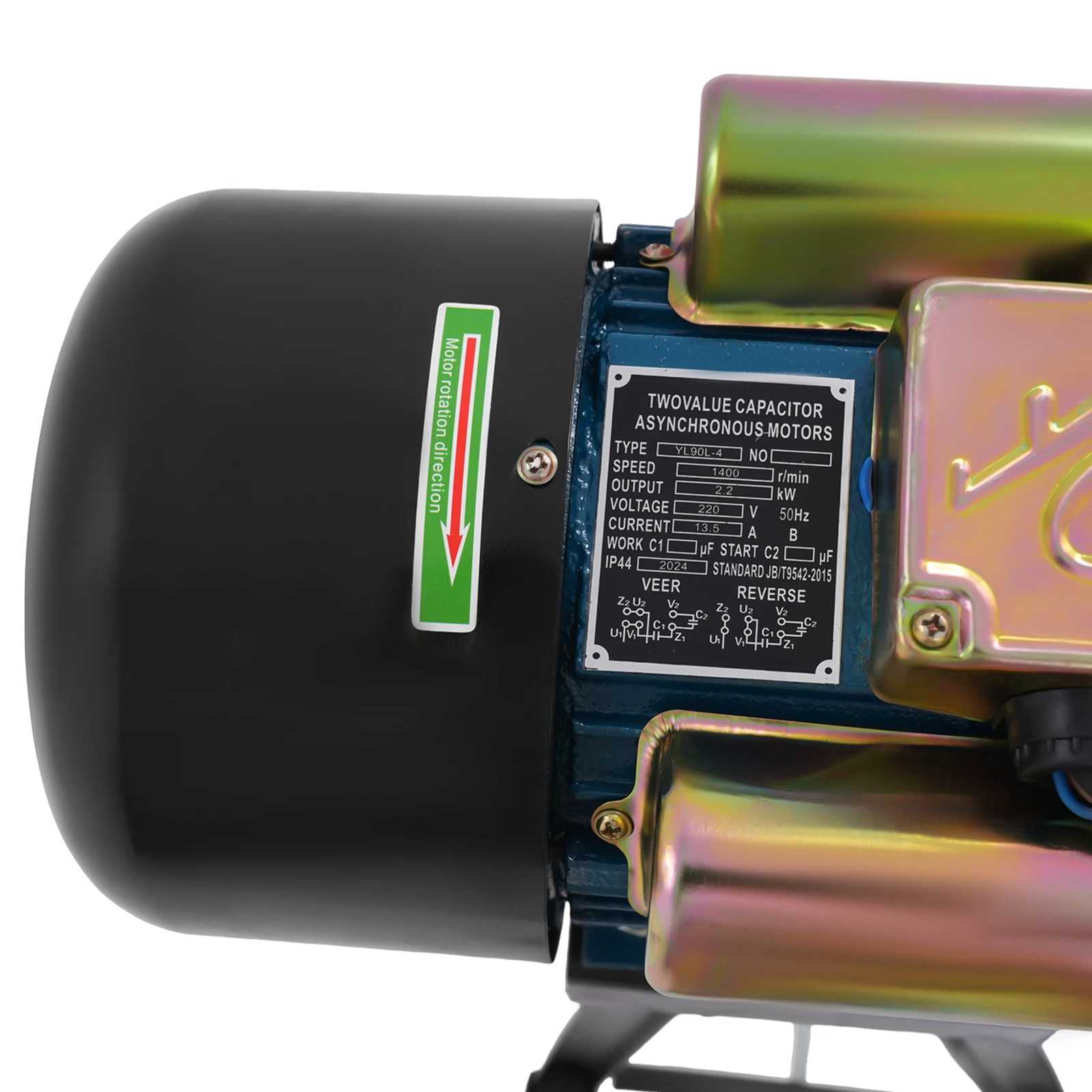 Elektrische Getreidemühle, 2200 W, kommerzielle Mehl- und Maismahlmaschine mit Trichter, Mahlwerkzeug für trockene Getreide und Bohnen, 1400 U/min – Detail 13