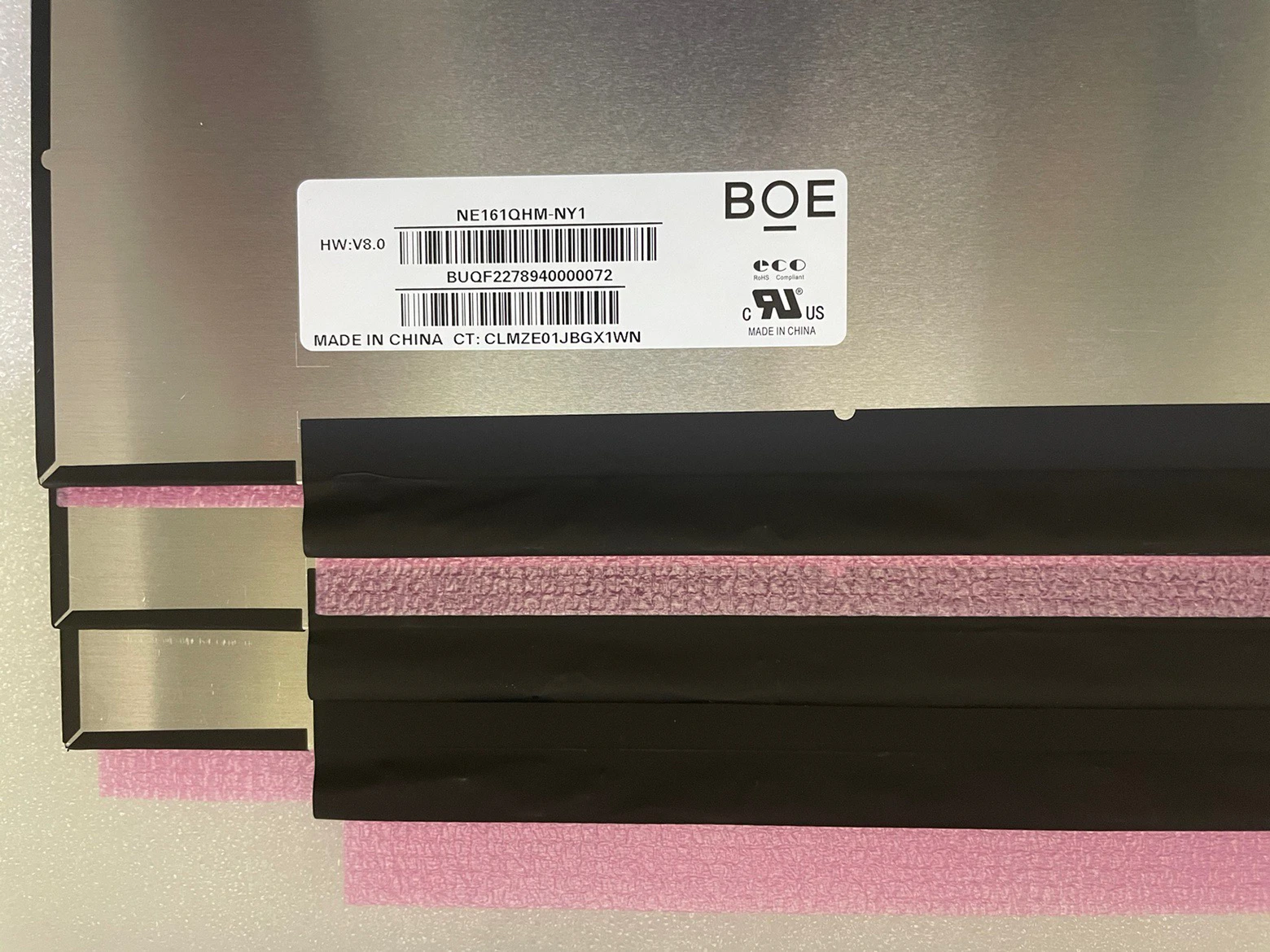 Écran LED BOE NE161QHM-NY1 16,1'' QHD 165Hz Pour Ordinateur Portable HP VICTUS