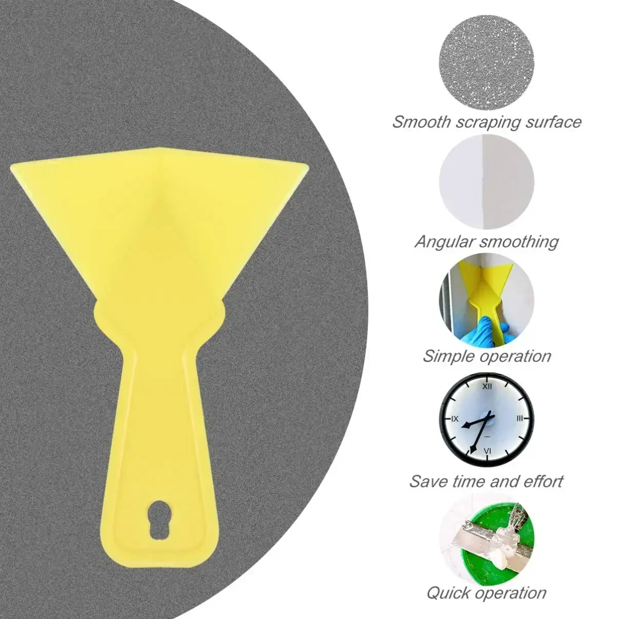 Description Picture 3 of itemPaint Scraper Putty Knife Plastic Inner and Outer Corner Removal Silicone ABS Corner Trimming Tool Paint Tool Spatula Paint Ing