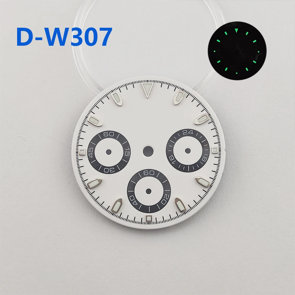 Watch Accessories VK63 dial panda dial 29mm Customizable Watch Accessories suitable for 39mm case quartz watch VK63 movement fit Daytona