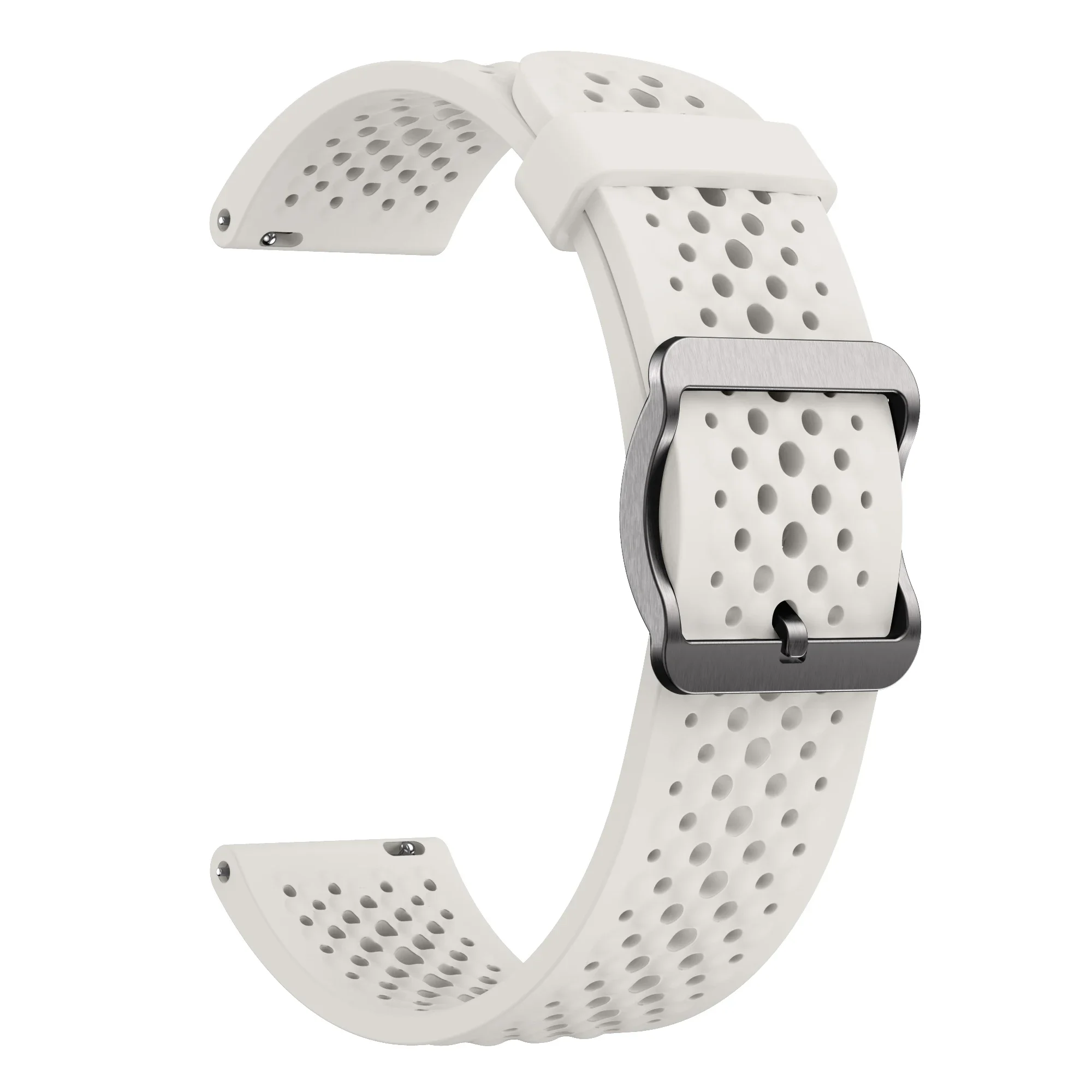 18mm Breathable Silicone Wristband Replacement Band