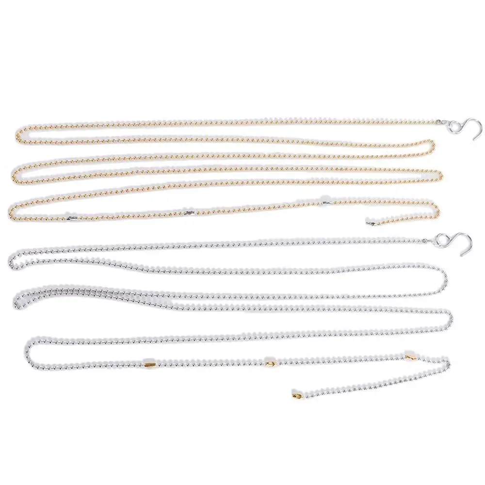 2.5m/8.2ft Volleyball Net Height Chain Measure Tool Gold Silver Volleyball Measure Chain Standard with Hooks Equipment